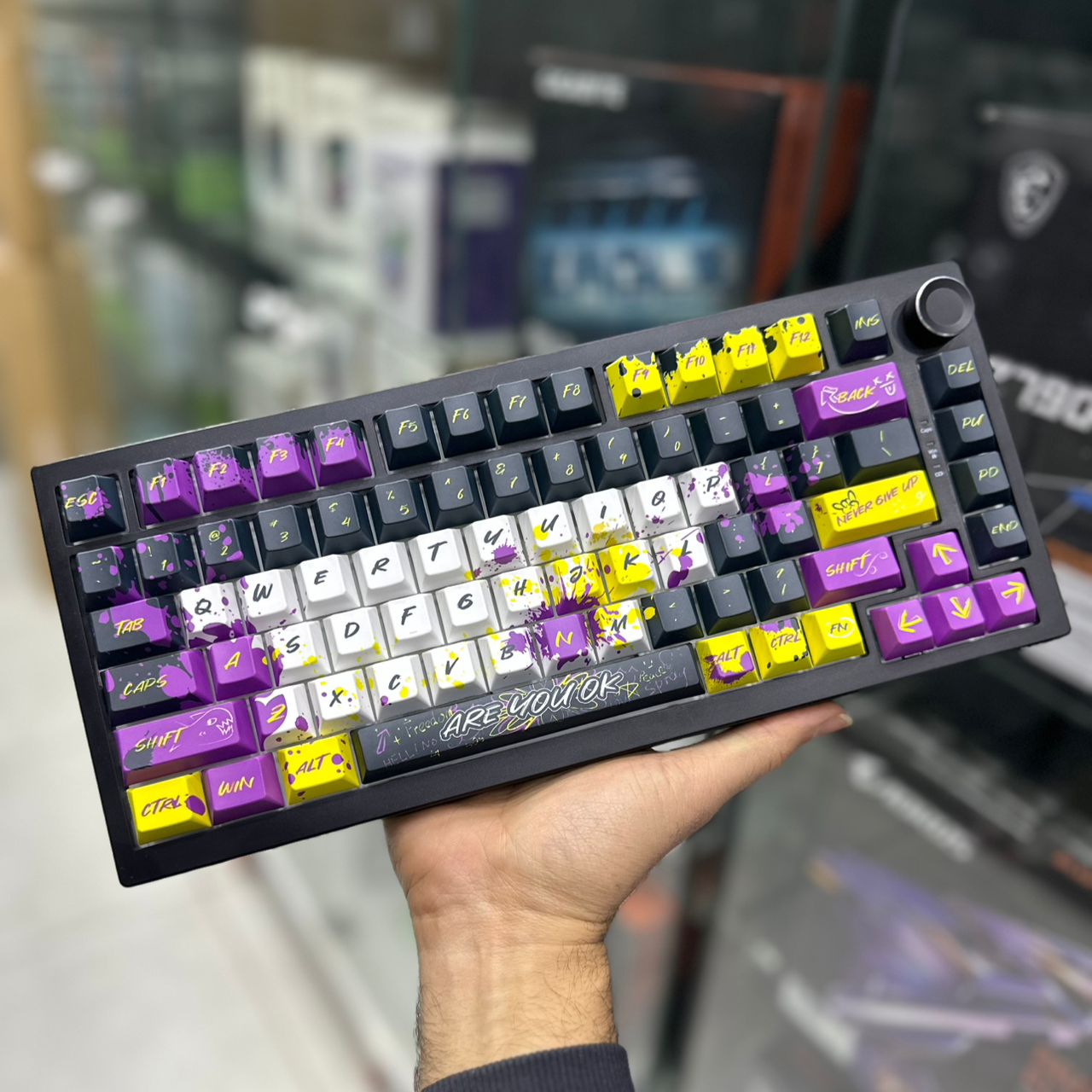 CLAVIER MECANIQUE GAMING DARK ALIEN K75 PRO SPECIAL EDITION MULTI COLOR GREEN_SWITCH ARGB BT WIRELESS